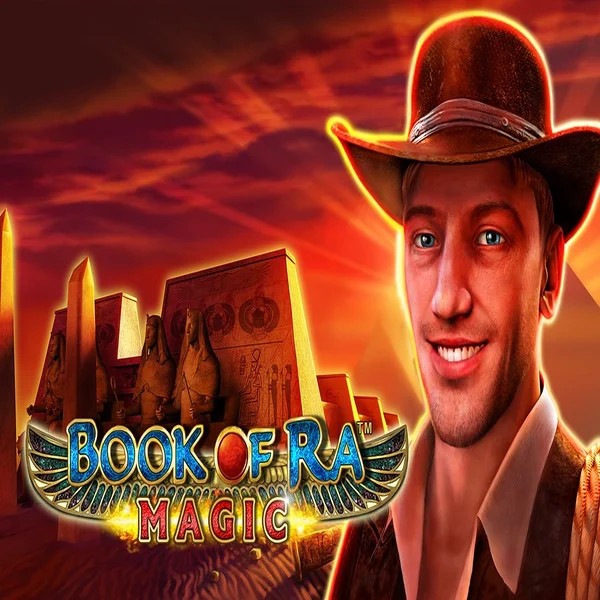 Slots logo of Book of Ra Magic from Greentube at Maria Casino