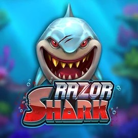 Razor Shark slot logo by Push Gaming at Maria Casino
